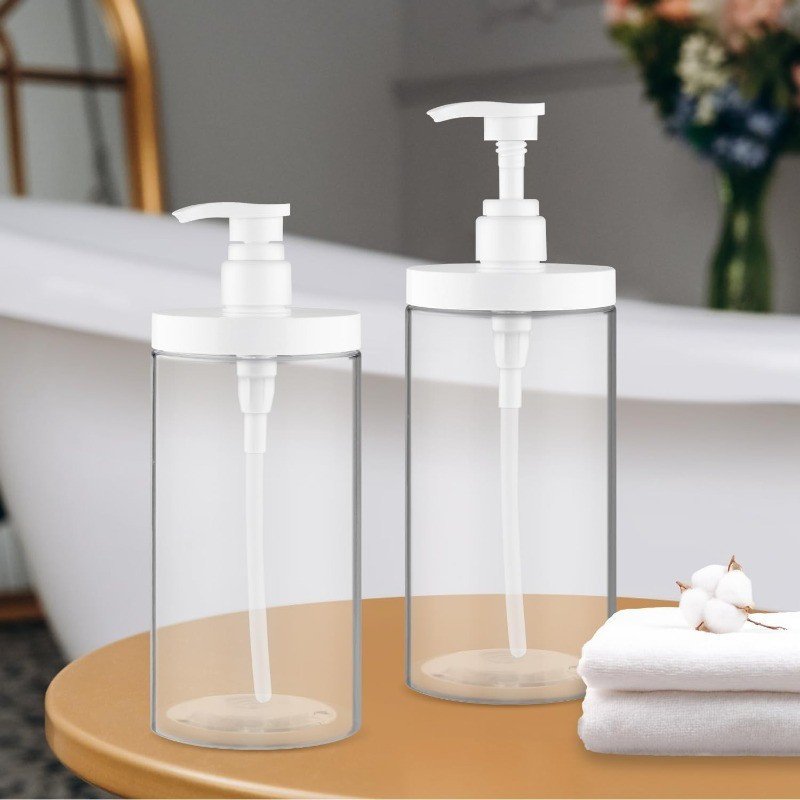 Chai bơm rỗng miệng rộng 500ml / 1000ml / Chai bơm rỗng cho dầu xả dưỡng da