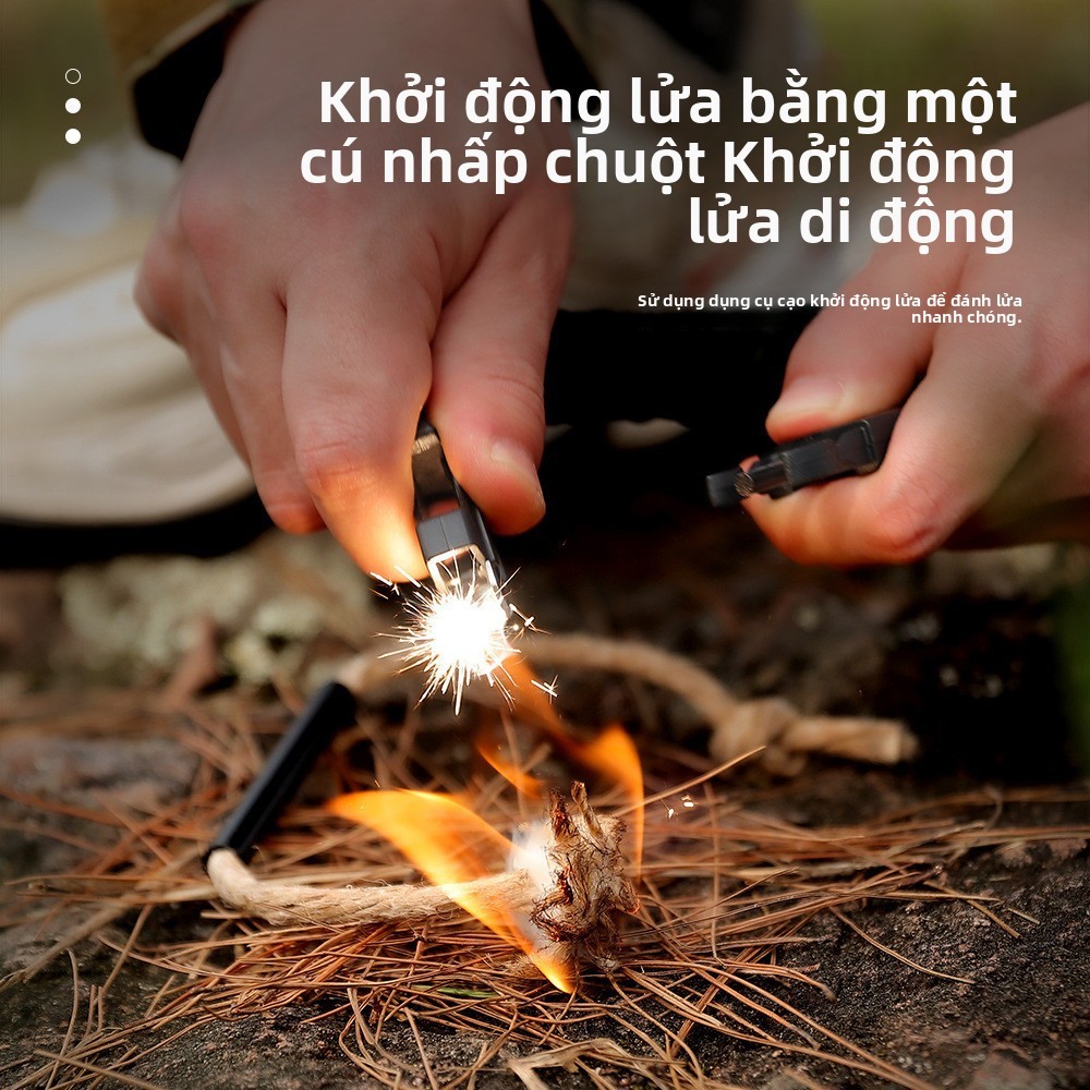 Đa chức năng Leo núi ngoài trời La bàn Dây ô Vòng tay SOS Còi khẩn cấp Thiết bị sinh tồn
