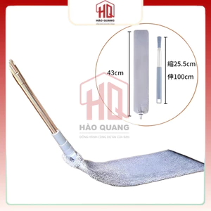 Cây Lau Khe Hẹp Kéo Dài – Chổi Lau Bụi Khe Ghế, Khe Giường, Gầm Tủ – Đầu Lau Dài 43cm Siêu Mỏng
