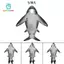 Cosplay Shark Trang Phục BodySuit Trang Trí Halloween Mềm Thụy Sĩ Cho Tiệc Chủ Đề
