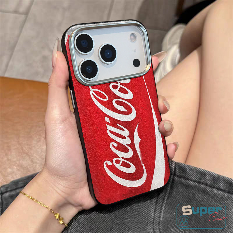Ốp Lưng Tương Thích Cho iPhone 16 11 13 15 12 14 Pro Max 15 13 12 14 16 Pro XR X XS Max Thời Trang Thoáng Mát Cola Có Ga Uống Da Họa Tiết