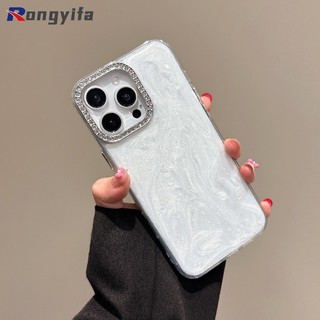 Ốp Điện Thoại Vỏ-Pattern Sang Trọng Cho IQOO 13 12 11 11S 9S Pro Neo 10 9 9S 8 7 Racing 6 Pro + SE Vỏ Kem Khung Kim Cương Mặt Sau Mềm Màu Trắng