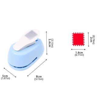 Dập nổi WEETW|Máy Làm Đấm Cắt Thủ Công Tem Viền Đấm, Văn Phòng Phẩm Tiết Kiệm Nhân Công Hình Tem Cắt Giấy Răng Đấm Embosser Thêu Sò