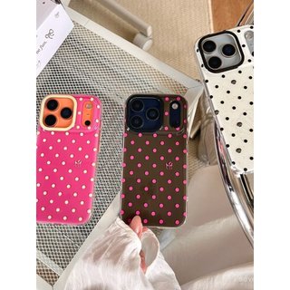 Ốp Điện Thoại Thích Hợp Cho iPhone 7 8 X XS XR XSMAX 11 12 13 14 15 16 17 Pro max Plus Air Polka Dot Vỏ Bảo Vệ Chống Sốc Chống Sốc Bao Gồm Tất Cả FDHJ