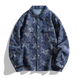 Nhà sản xuất Kwen - Áo sơ mi rời plus size nam, phù hợp mùa thu-xuân, kèm theo áo khoác denim