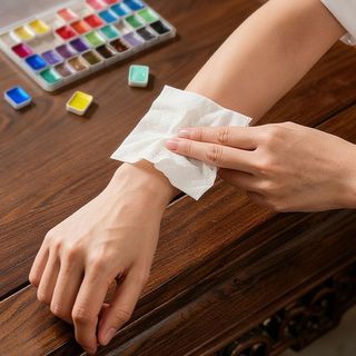 [Vận chuyển nhanh] Bộ màu nước GILDEDHOMIN, Bộ dụng cụ vẽ tranh Sơn màu nước nguyên khối ngọc trai đa chức năng, Sơn vẽ tranh 12 / 24 / 35 / 48 màu DIY