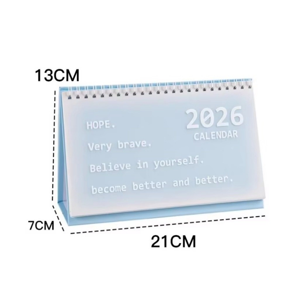 Lịch Mini TUYỆT VỜI, Lịch Để Bàn Kế Hoạch Kiểm Tra 2026, Cuộn Chống Thấm Nước Di Động Để Bàn Trang Trí Văn Phòng Đồ Dùng Học Tập