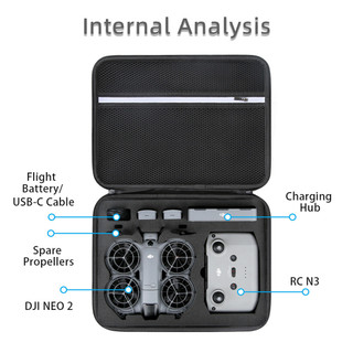 Dành Cho DJI NEO2 Túi Bảo Quản drone Bộ Bay RC-N3 Điều Khiển Từ Xa Di Động Đeo Vai Và Đeo Ngang Hộp Bảo Quản DJI Neo2 Vali Phụ Kiện