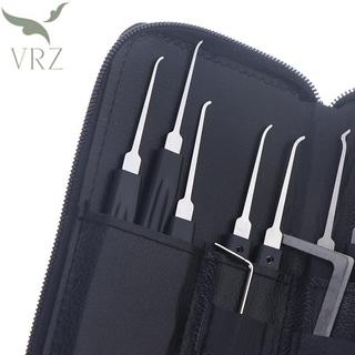 VRZ 15 / 17 / 24 Cái Cổ Điển Thép Không Gỉ Khóa Dụng Cụ Di Động Xe Mở Khóa Bộ Bỏ Túi Đa Năng Lockpick Dụng Cụ HOT