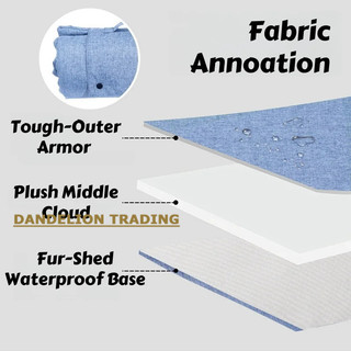 [DELION] Den phiêu lưu ngoài trời All-Season - Tấm lót chống nước HydroShield cho chó mèo, giường di động cho thú cưng chống nhai