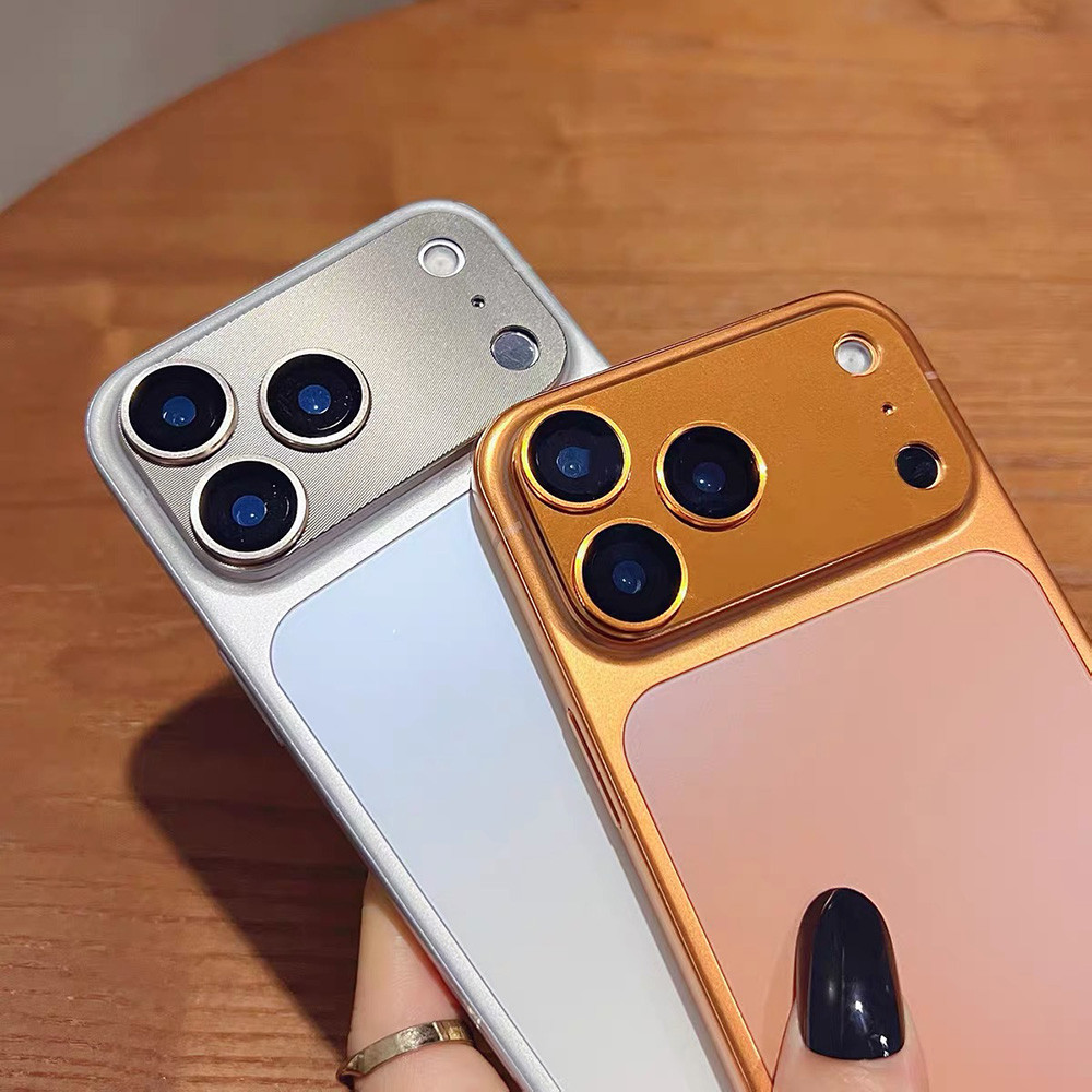 Vòng bảo vệ ống kính thủy tinh tích hợp chống cháy nổ bằng kim loại cho iPhone 17 Pro Max 17 Air 16 Plus 15 14 13 12 11 Vỏ bảo vệ chống sốc