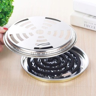 Khay đựng nhang muỗi có nắp đậy an toàn Hộp đựng nhang muỗi bằng thép không gỉ SUNND