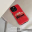 Ốp điện thoại màu đỏ xe Lightning McQueen phù hợp cho iPhone17 16Pro 16e 15ProMax 14Pro 13 12 13mini Samsung S24 S22 S25 2in1 ốp lưng cứng bóng