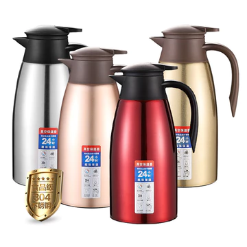 Bình giữ nhiệt Bình giữ nhiệt Thép không gỉ 304 Hai lớp Chân không 2L Nhiệt giữ nhiệt Bình cà phê Bình giữ nhiệt gia dụng Quà tặng có thể in 0071 L8TU