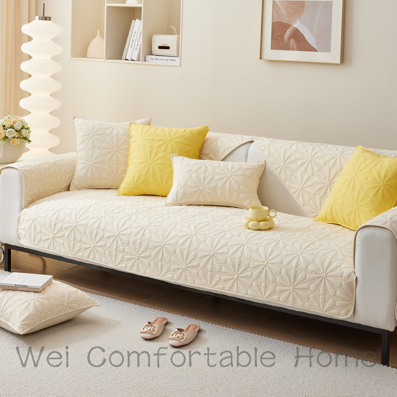 Bốn Mùa Đa Năng Sofa Đệm Phòng Khách Chống Trơn Trượt Sofa Bao Vải Tựa Lưng Khăn