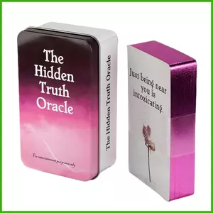 Hộp Sắt Giấu Sự Thật Tarot Oracle Cards Phiên Bản Tiếng Anh Đầy Đủ Giải Trí Đảng Bàn Trò Chơi May Mắn Nói Tarot Deck wipqsvn