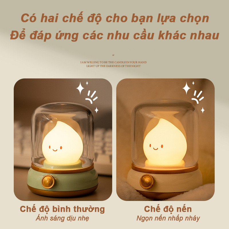 Đèn Decor USB Hình Ngọn Lửa Calcifer Lamp – Đèn Ngủ, Đèn Bàn LED Mini, Trang Trí Nội Thất & Quà Lưu Niệm