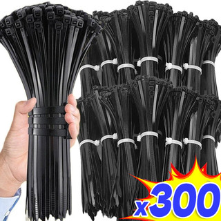 100 / 200 / 300 Cái Dây buộc dây tự khóa có thể tháo rời - Dây buộc cáp Nylon có thể điều chỉnh có thể tái sử dụng
