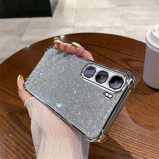 Ốp Lưng Xinh Đẹp Cho infinix Hot 60i 60 Pro + Thẻ Giltter Sáng Bóng Mạ Mềm Vỏ Điện Thoại Chống Sốc