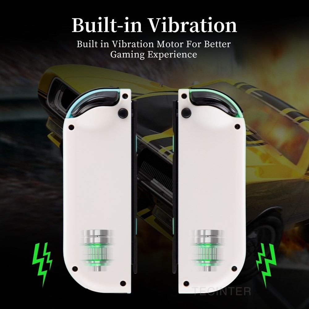 Tay cầm không dây Joycon tương thích với Nintendo Switch/Switch Lite/OLED, rung kép