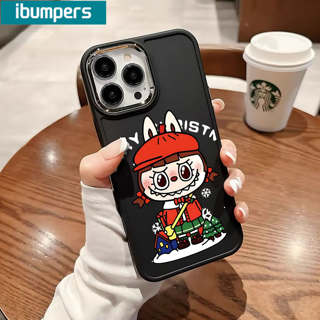 Ibumpers Ốp Điện Thoại Ngộ nghĩnh Dễ Thương Giáng Sinh Họa Tiết Hoạt Hình Silicon Mềm Cao Cấp Chống Sốc Cho iPhone 17 16 15 14 12 13 11 Pro Max IP 7 8 Plus Iphon X XS XR Xs Max