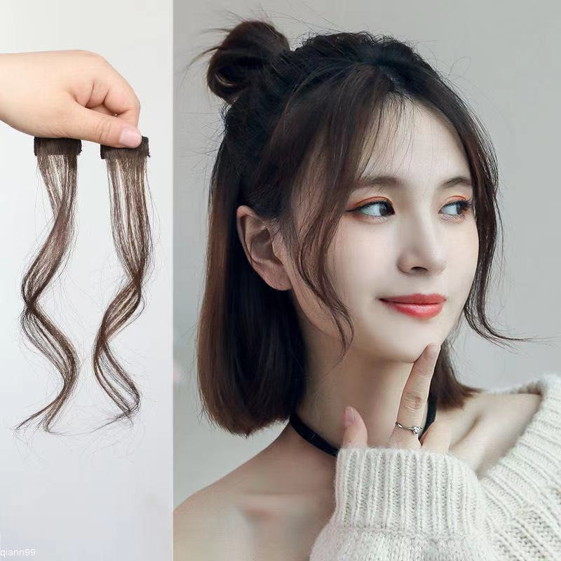 Tóc mái bằng tự nhiên Râu rồng tám chữ Tóc giả mái giả | Shopee Việt Nam