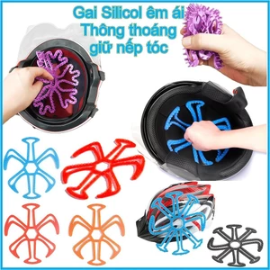 Lót mũ nón bảo hiểm Silicon Massage chống xẹp tóc, thông thoáng, chăm sóc bảo vệ da đầu - FE123