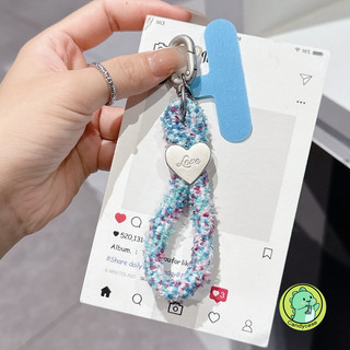 Màu Kẹo Sang Trọng Mùa Đông Ngón Tay Dây Ngắn Vỏ Điện Thoại Dây Treo Di Động Hoạt Hình Dễ Thương Đơn Giản Cô Gái Dây Xoắn Chống Mất Thời Trang Cổ Tay Mạnh Mẽ Ngắn Vỏ Điện Thoại Di Động