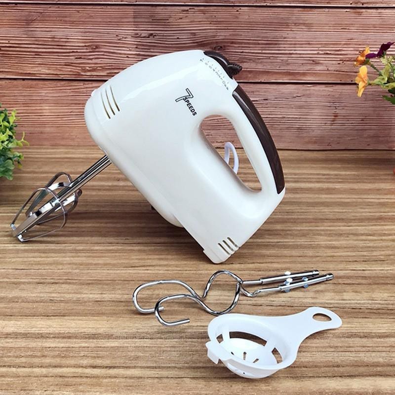 Máy Đánh Trứng - Máy Đánh Kem - Máy Trộn Bột - Mini, Cầm Tay, Siêu Khỏe 260W, Tạo Bọt, Trộn Nhanh