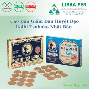 Miếng Dán Roihi Tsuboko Nhật Bản – Cao Dán Huyệt Đạo Thảo Dược Giảm Đau Mỏi, Hàng Nội Địa