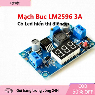 [Hỷ] DC-DC LM2596 Mạch Hạ Áp – Điều Chỉnh Chính Xác, Có Màn Hình LED, 3A