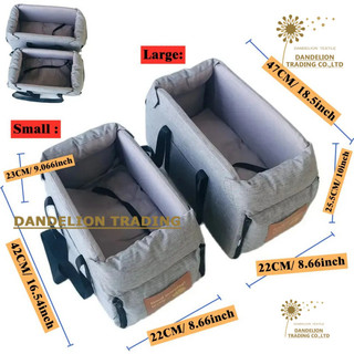 [DANDELION] Giường ghế ô tô cho chó, túi vận chuyển an toàn cho thú cưng nhỏ, phụ kiện xe hơi tiện lợi
