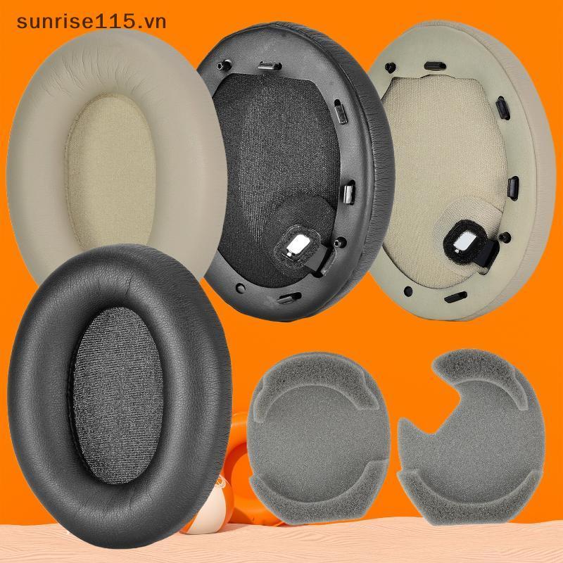 SRVN 2 Chiếc Tai Nghe Sửa Chữa Phần Thay Thế Da Protein Memory Foam Ear Pads Cho WH-1000X M3 M4.