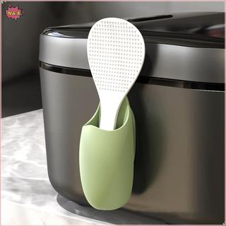 N & X Bếp Muỗng Cơm Giá Đỡ Traceless Cơm Nồi Thìa Bộ Đồ Ăn Thìa Giá Đỡ Đồ Dùng Phòng Tắm.