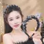 PlumHOUSE Tính Khí Thanh Lịch Pha Lê Tóc Vòng Thời Trang Hàn Quốc Ngọt Ngào Chống Trơn Trượt Tiệc Cưới Phụ Kiện Tóc VN