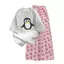 Tổng hợp các sét bộ quần heo hồng + mix áo phông phom unisex hình-con chim cánh cụt-QUANAO94