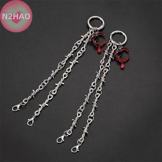 N2HAO 1 Retro Gothic Punk Có Thể Tháo Rời Đôi Gai Giày Trang Trí Dây Xích Dễ Dàng Tháo Rời Khóa Cơ Chế DIY Phụ Kiện Thời Trang n