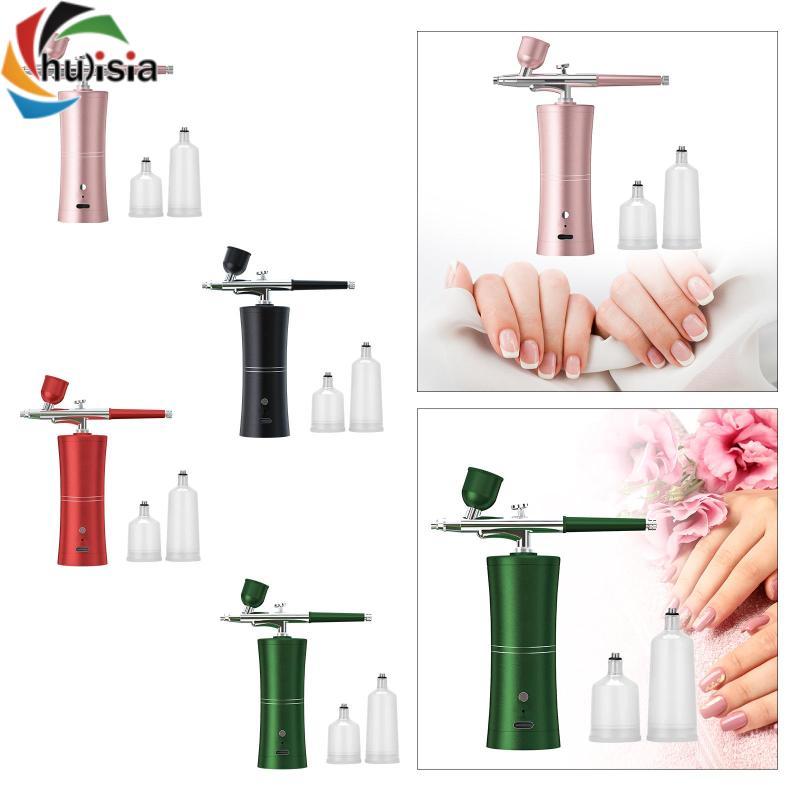 Bộ dụng cụ Airbrush phun sơn cầm tay tự động trang điểm móng tay Airbrush với vòi phun 0,33mm
