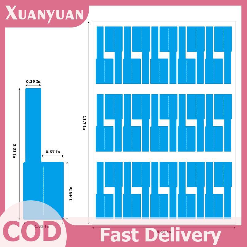 XUAN 150 Cái / 5 Tờ Nhãn Cáp Dây Đánh Dấu Mạng Laser Chống Thấm Nước Thẻ VN