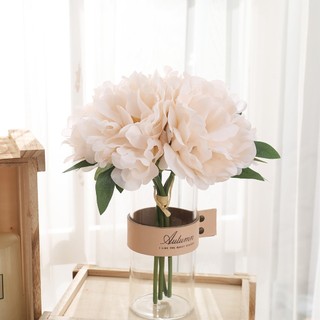 Hoa Giả Mẫu Đơn Lụa Cao Cấp Trang Trí Nhà Cửa Phòng Khách Decor Đám Cưới Bó Cầm Tay Vintage Văn Bình Để Bàn Cành Phụ Kiện Chụp Ảnh Silk Peony Artificial Flowers Home Decoration Wedding Party Photography Props Nordic Style Aesthetic Gift Arrangement