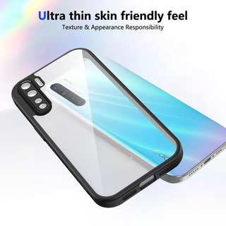 Dành cho OPPO A91 / Reno 3 Ốp điện thoại cứng trong suốt Khung silicon mềm chống rơi mỏng