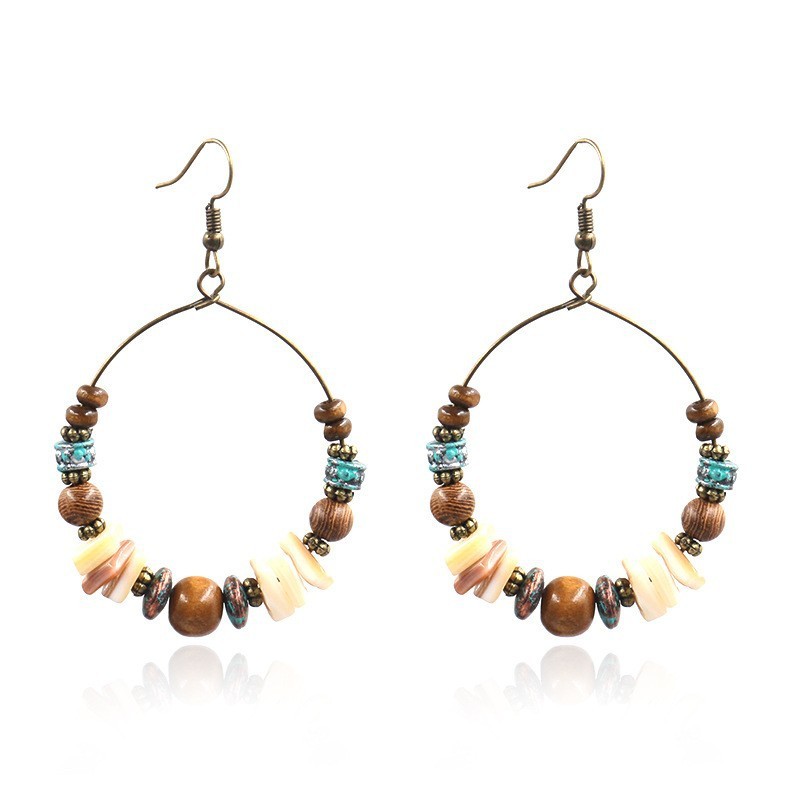 GHGl Earrings Bohemian Retro Phong Cách Dân Tộc Với Tassel Chiếc Mỏng