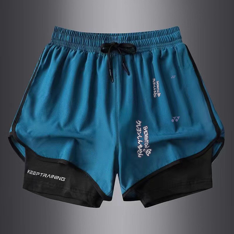 Quần short cầu lông nam nữ mùa hè YONEX thời trang mới 2025 có lớp lót chống đi bộ đường dài để tập bóng rổ, chạy bộ, đi xe đạp và Quần ngắn đi xe đạp