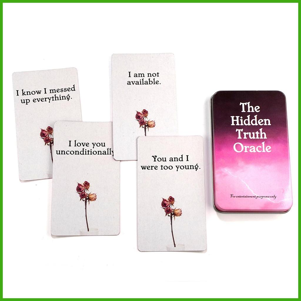 Hộp Sắt Giấu Sự Thật Tarot Oracle Cards Phiên Bản Tiếng Anh Đầy Đủ Giải Trí Đảng Bàn Trò Chơi May Mắn Nói Tarot Deck wipqsvn