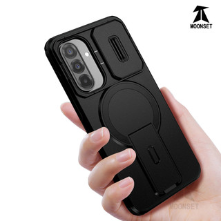 Dành Cho Samsung Galaxy A36 / A56 Ốp điện thoại Có Trượt Camera Nắp Từ Tính Chân Đế Chống Sốc Mỏng Bao