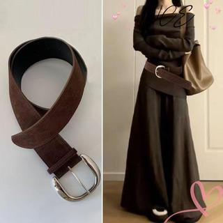 Thắt lưng khóa chốt NCE Maillard Styles - Da lộn sang trọng, phù hợp công sở và thời trang hàng ngày