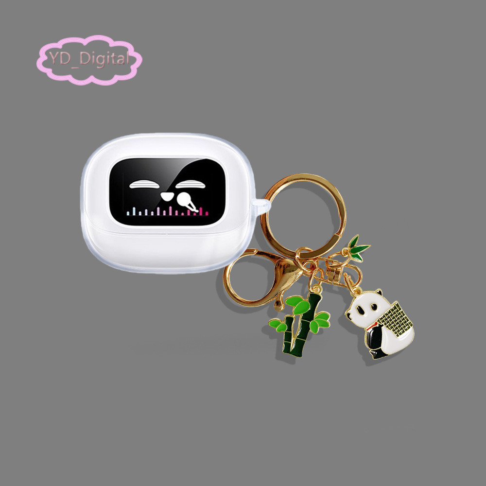 Dành cho UGREEN ClipBuds Magic, S6 Hộp đựng tai nghe ma thuật Vỏ bảo vệ tai nghe trong suốt T6 Magic Bảo vệ tai nghe chống sốc với mặt dây chuyền hoạt hình