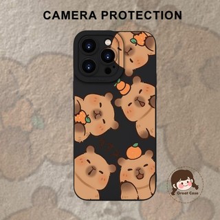 Ốp Điện Thoại Bảo Vệ Camera Cho Realme C75 C75X C67 C63 C61 C60 C55 C53 C51 C33 C35 C30 C30S C25 C25S C25Y C21 C21Y C20 C20S C17 5G 4G Capybara Vỏ Mềm Chống Sốc
