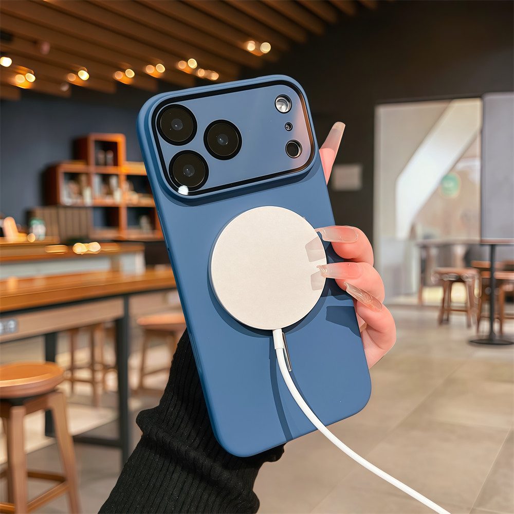 Ốp điện thoại từ tính vỏ cứng chất lượng cao cho iPhone 17 Pro Max 12 13 14 15 16 pro max Air 15 16 plus Bảo vệ ống kính chống rơi Vỏ cứng Vỏ điện thoại