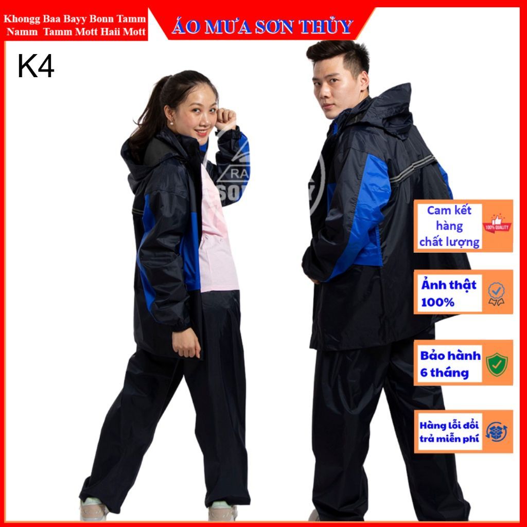 ( BỘ ÁO MƯA - CHÍNH HÃNG )Bộ quần áo đi mưa Sơn Thủy K4,K3,BỘ K25 TRONG SUỐT, áo mưa bộ baoho247